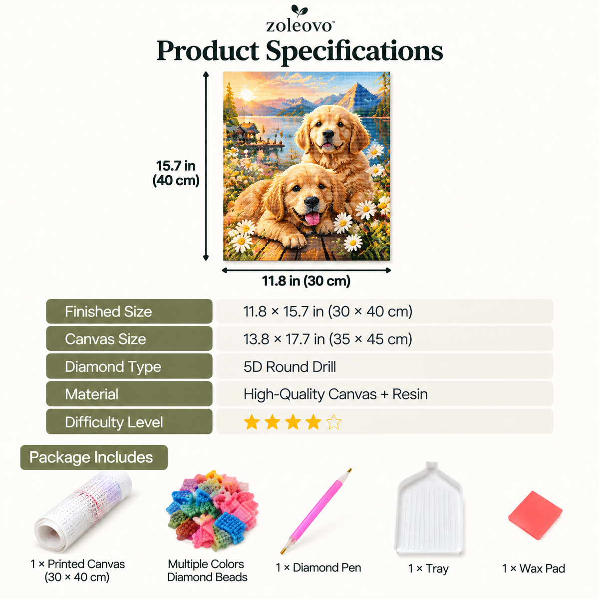 zolvovo™ Cute Animal Diamond Painting Kit for Adults