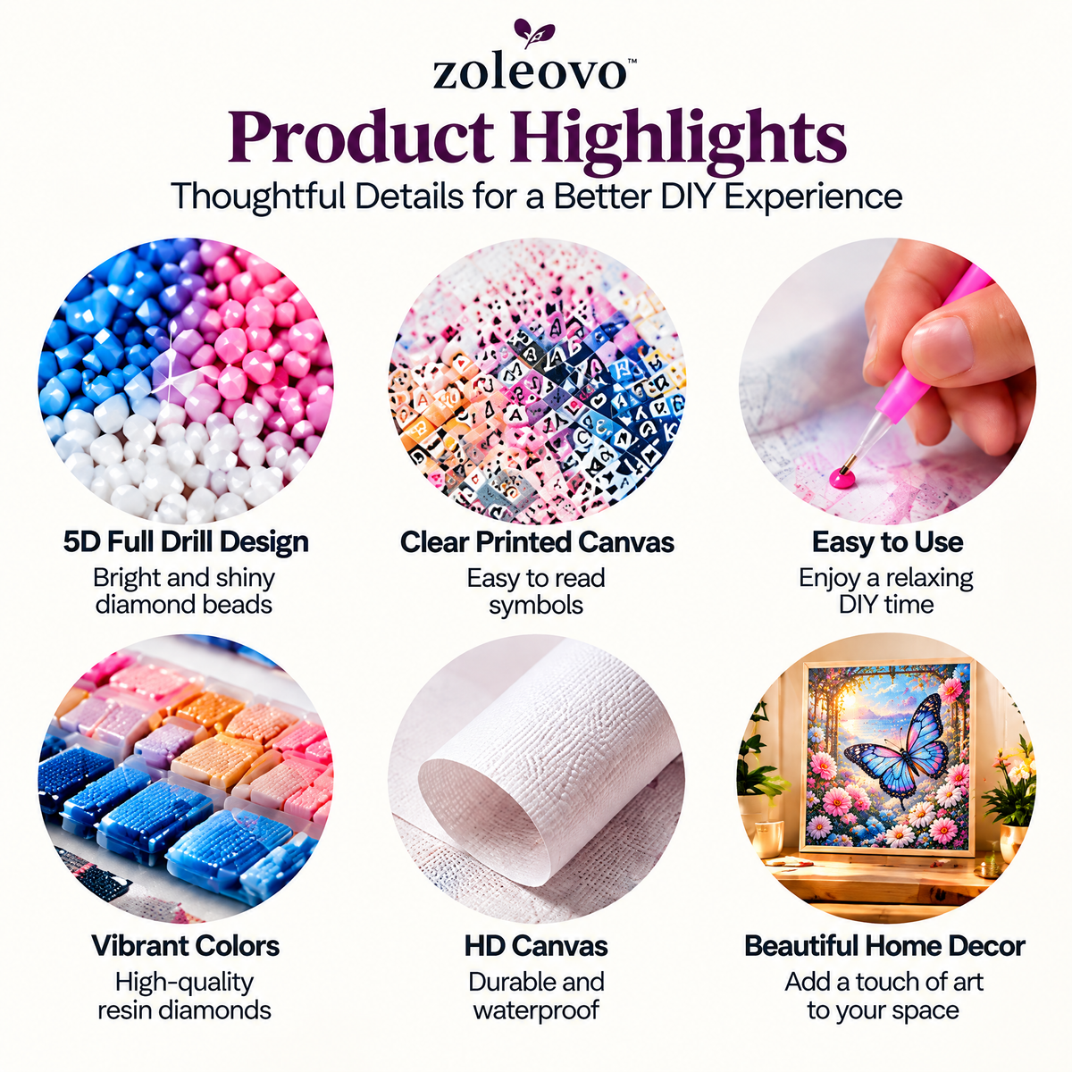 zolvovo™ Fantasy Butterfly Diamond Painting Kit for Adults