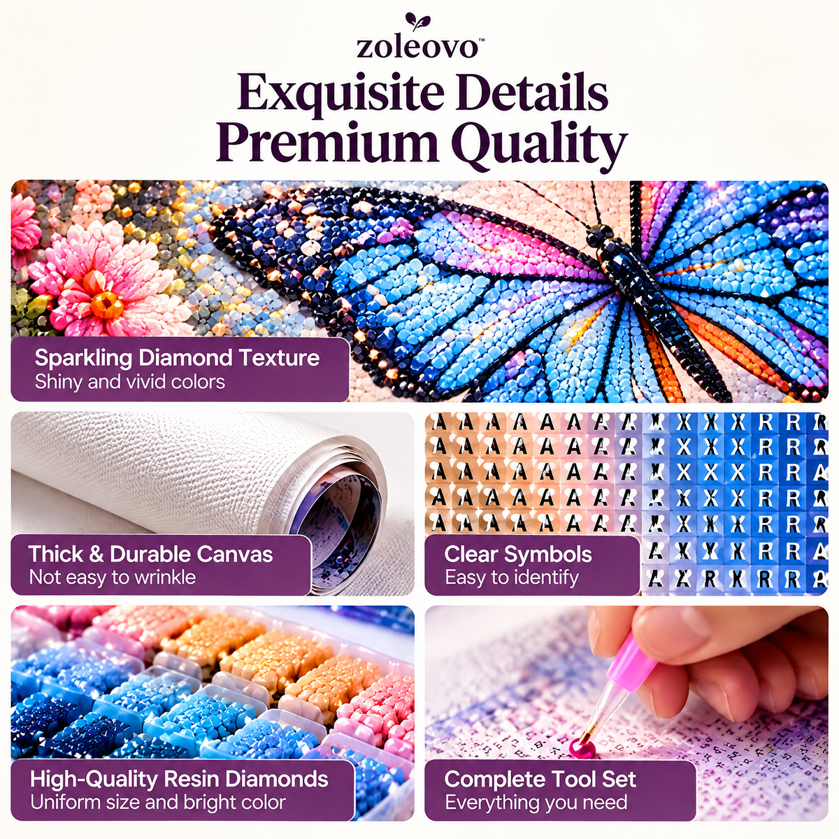 zolvovo™ Fantasy Butterfly Diamond Painting Kit for Adults