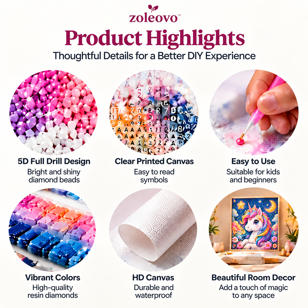 zolvovo™ Kids Beginner Diamond Painting Kit