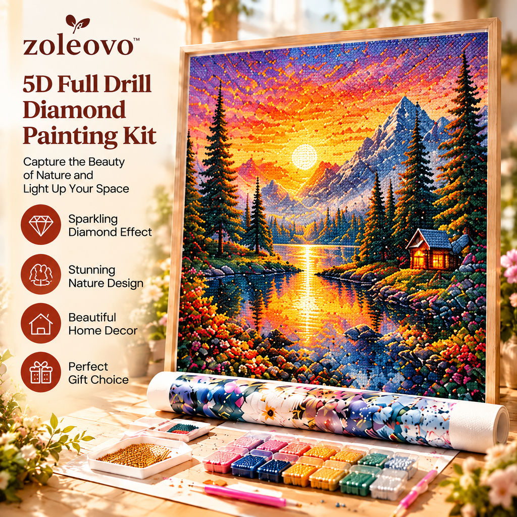 zolvovo™ Sunset Forest Diamond Painting Kit