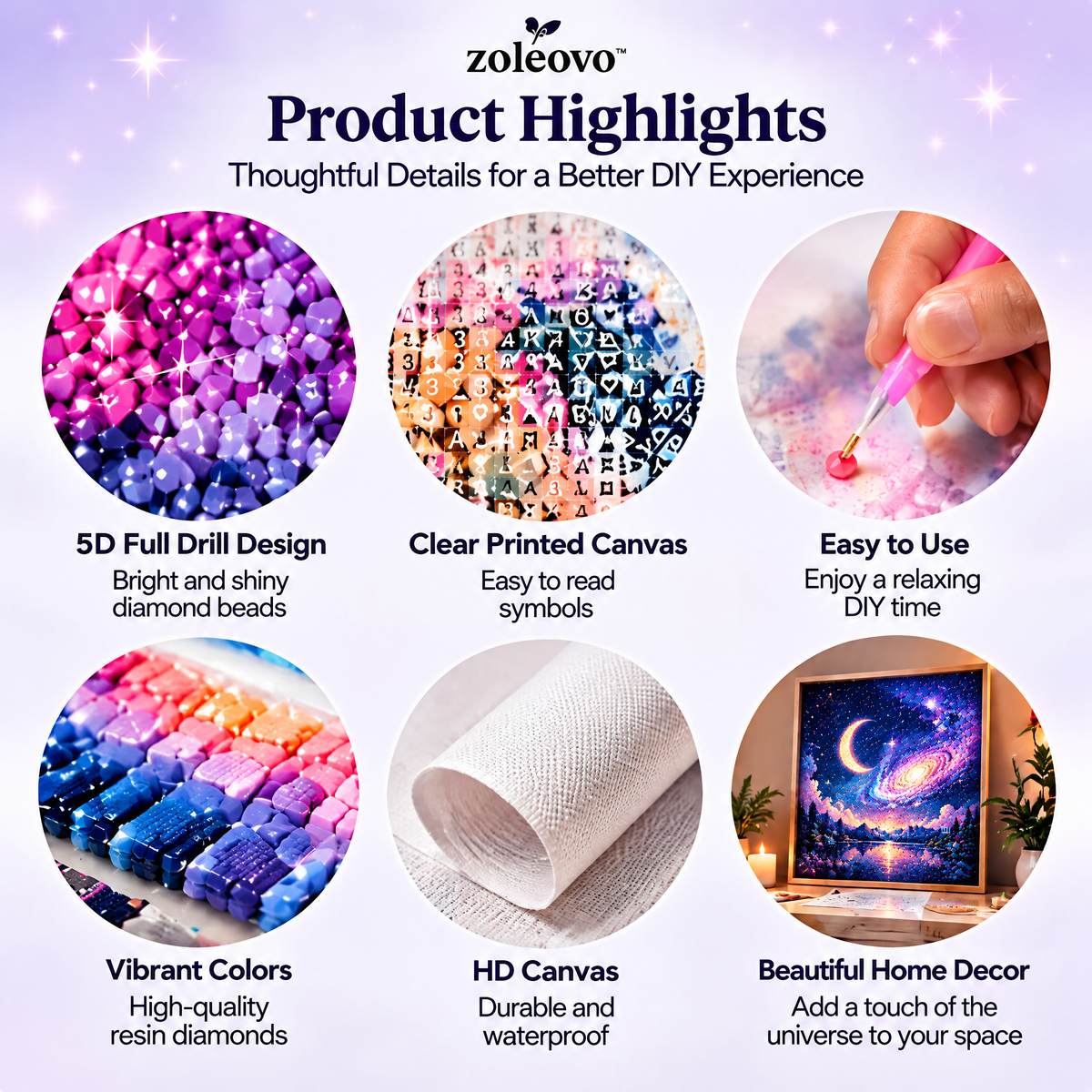 zolvovo™ Dreamy Galaxy Diamond Painting Kit