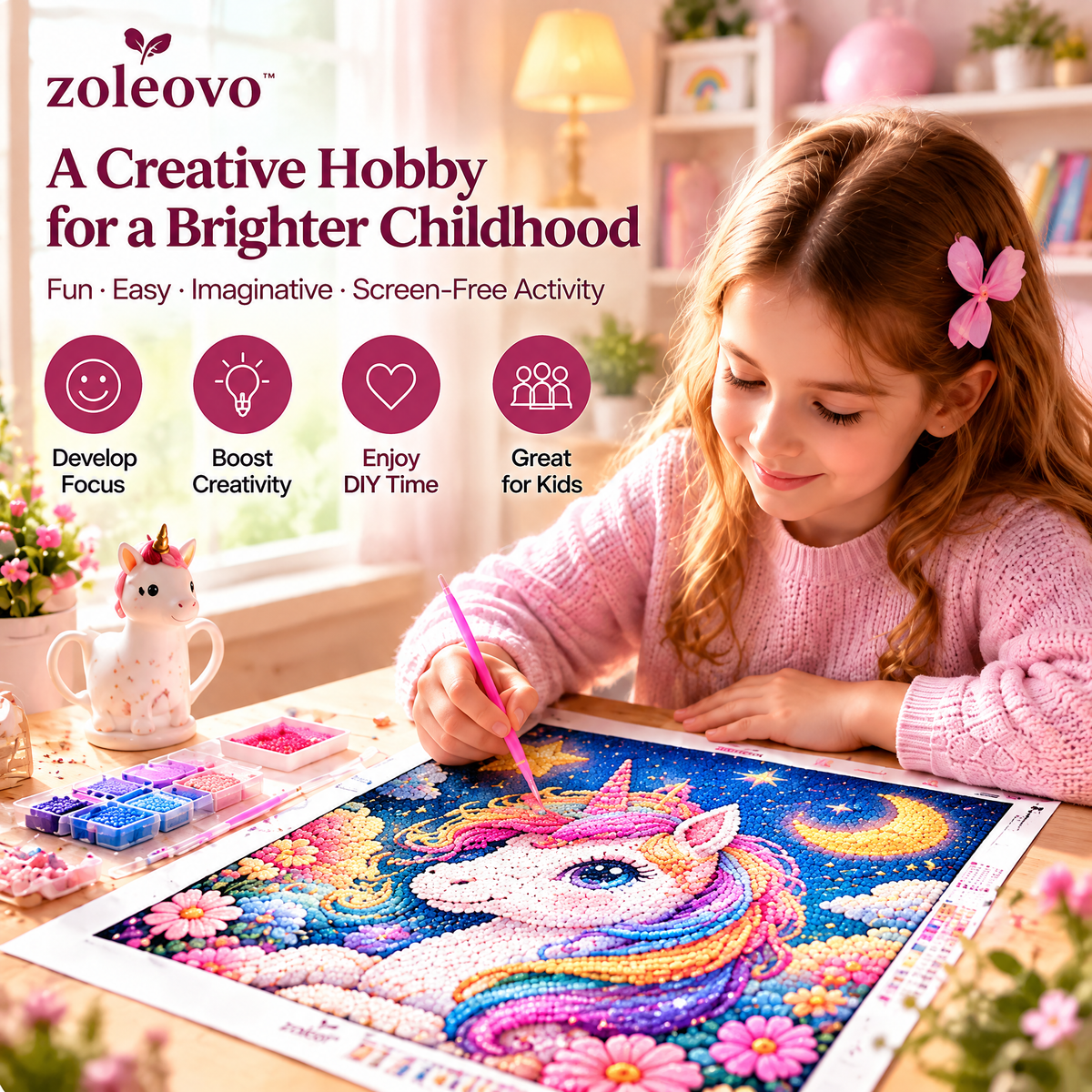 zolvovo™ Kids Beginner Diamond Painting Kit