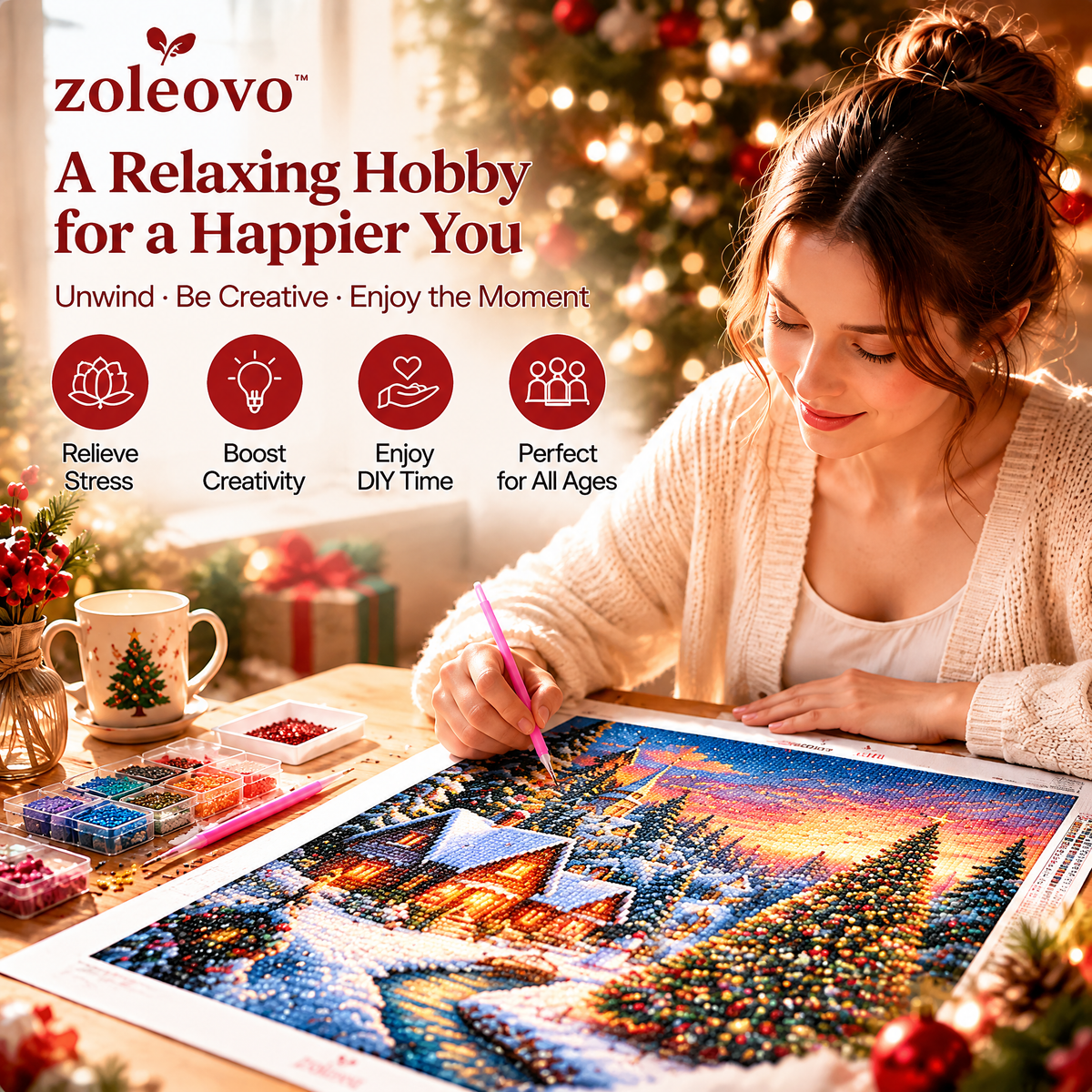 zolvovo™ Holiday Christmas Diamond Painting Kit