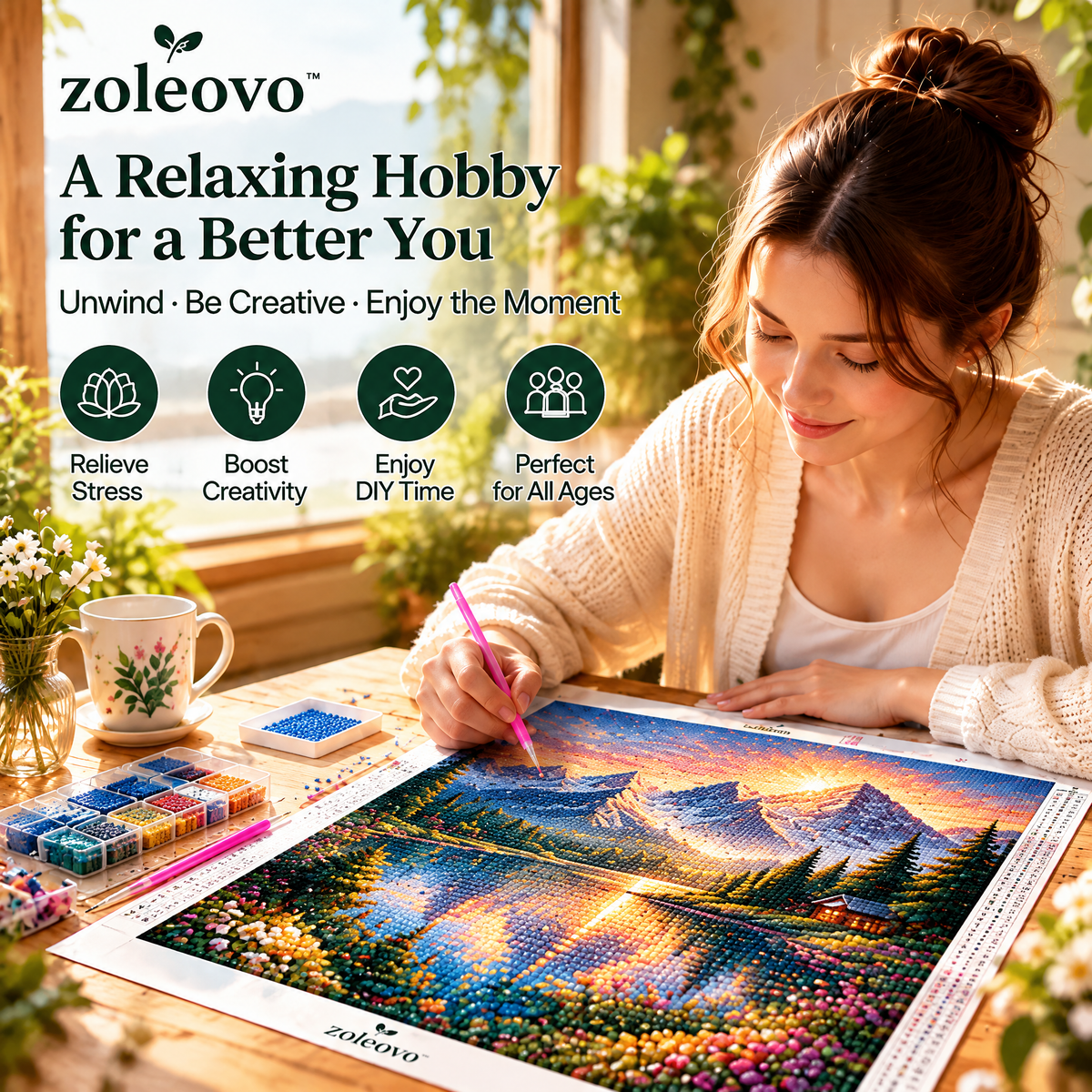 zolvovo™ Mountain Landscape Diamond Painting Kit