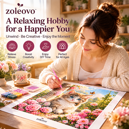 zolvovo™ Custom Style Pet Portrait Diamond Painting Kit for Adults