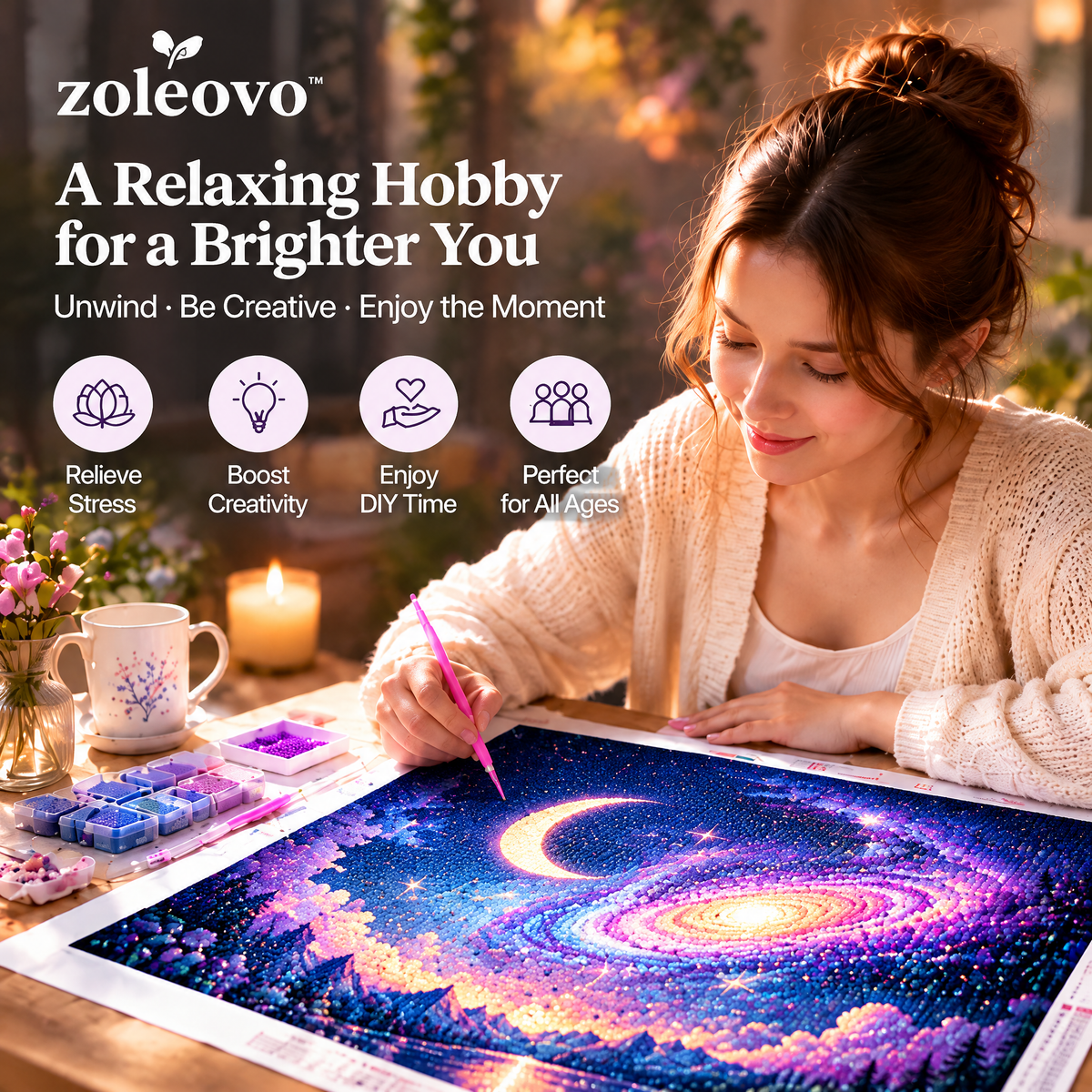 zolvovo™ Dreamy Galaxy Diamond Painting Kit