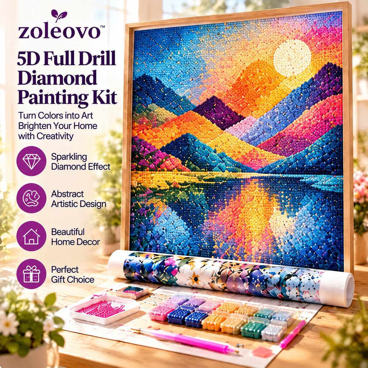 zolvovo™ Abstract Color Diamond Painting Kit