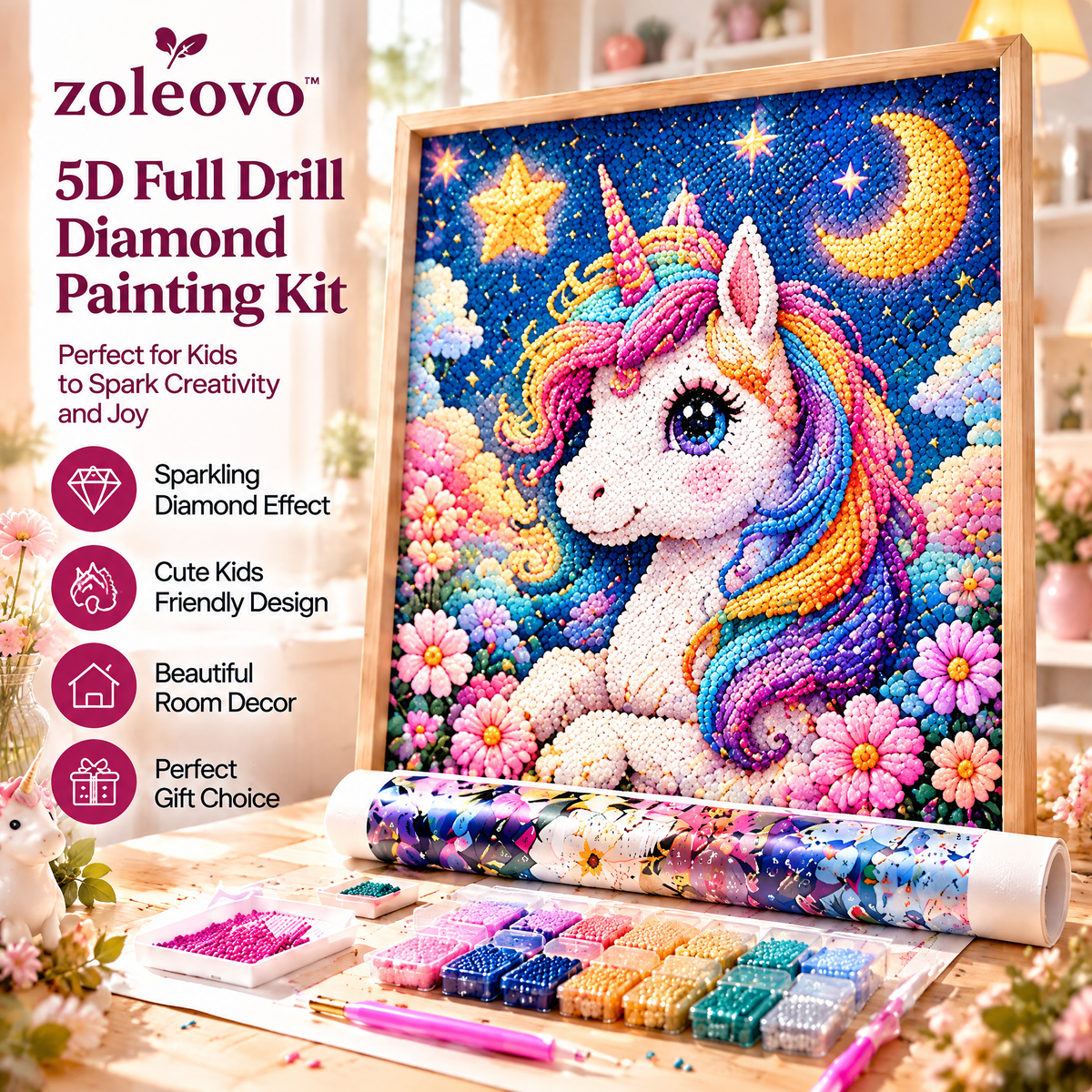 zolvovo™ Kids Beginner Diamond Painting Kit