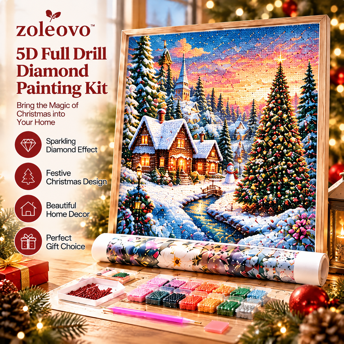 zolvovo™ Holiday Christmas Diamond Painting Kit