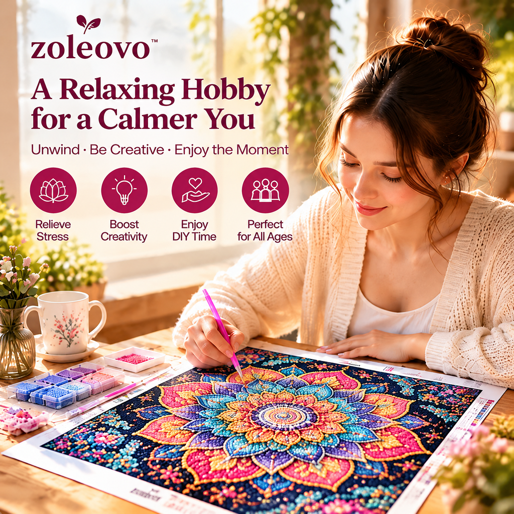 zolvovo™ Mandala Diamond Painting Kit for Adults