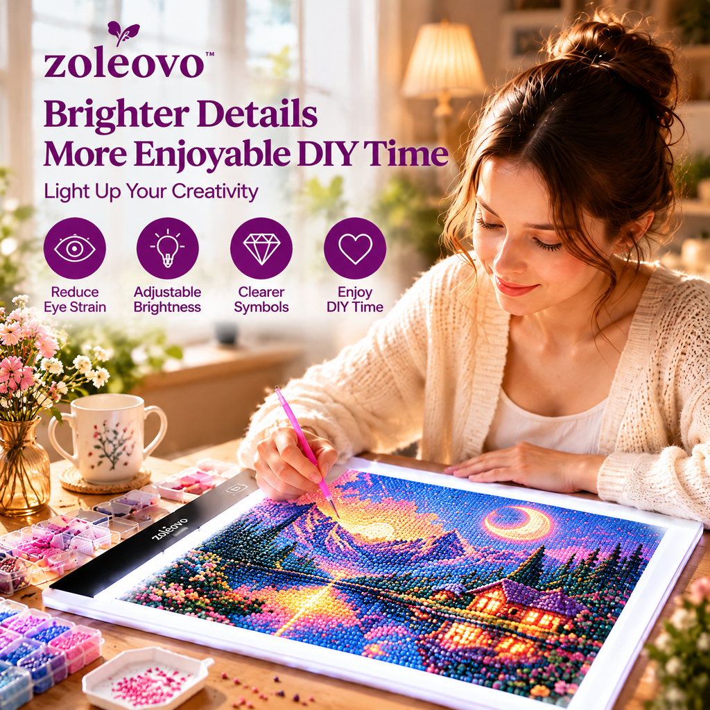 zolvovo™ LED Light Pad Diamond Painting Bundle
