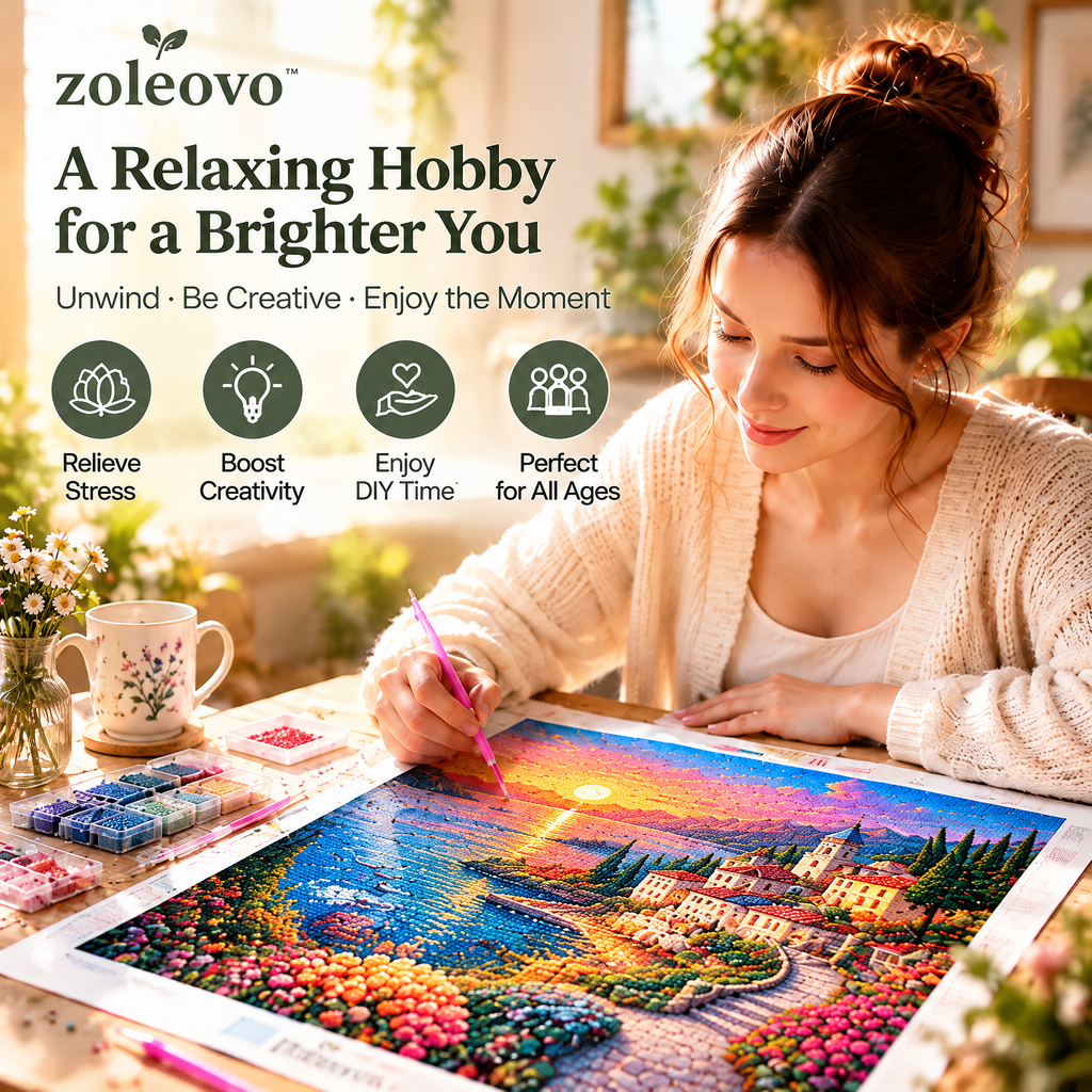 zolvovo™ Large Wall Art Diamond Painting Kit for Adults