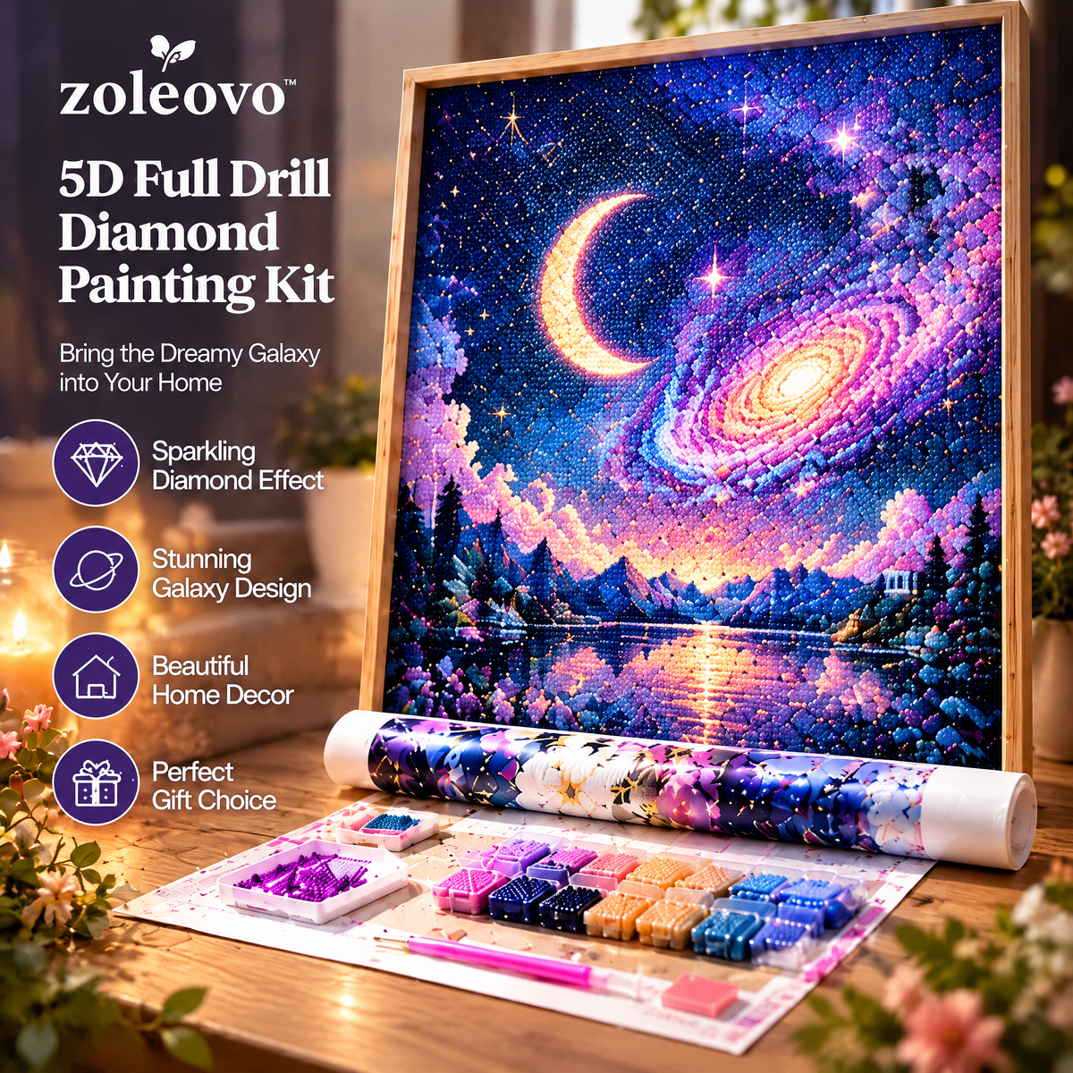 zolvovo™ Dreamy Galaxy Diamond Painting Kit