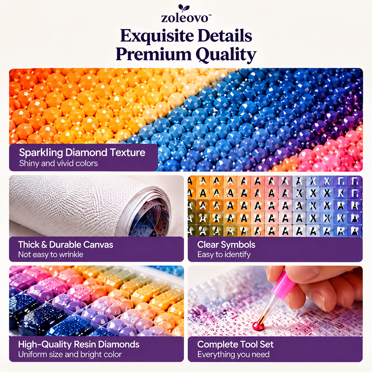 zolvovo™ Abstract Color Diamond Painting Kit