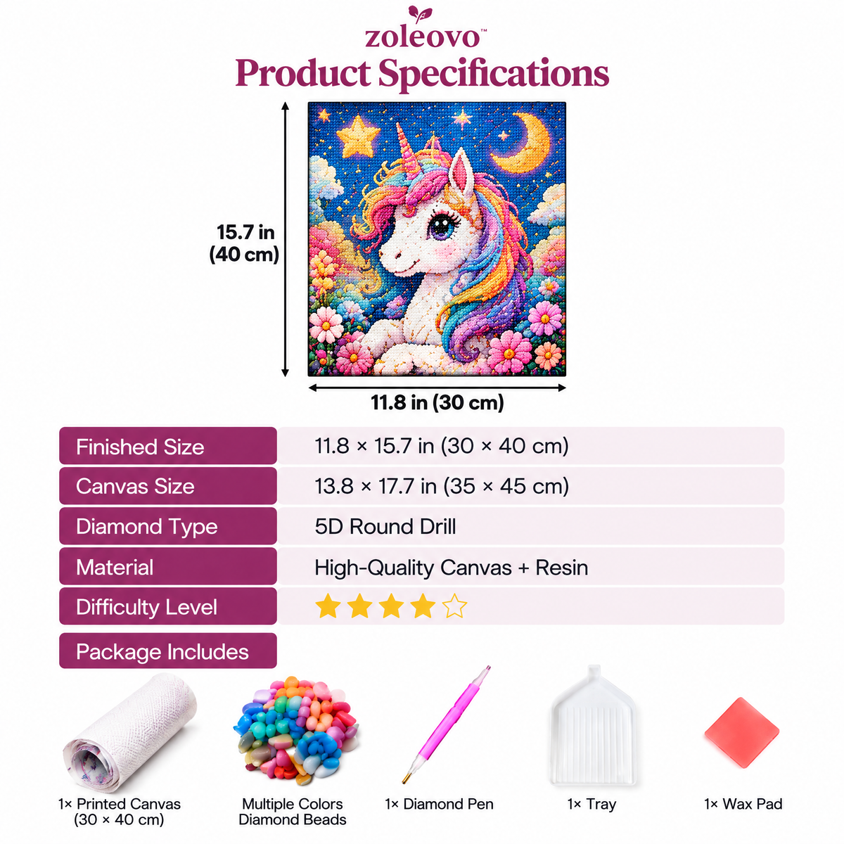 zolvovo™ Kids Beginner Diamond Painting Kit