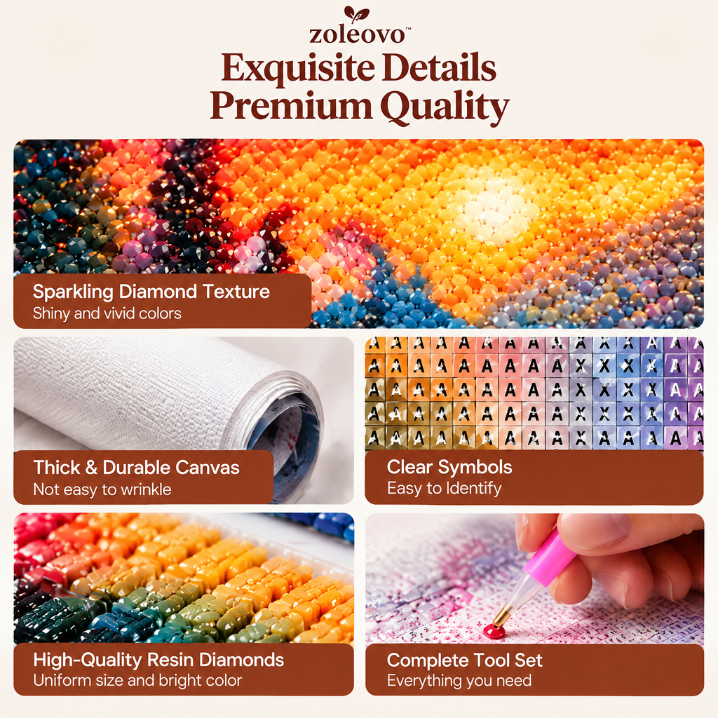 zolvovo™ Sunset Forest Diamond Painting Kit